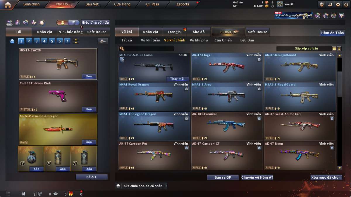 shop acc cf uy tin gia re